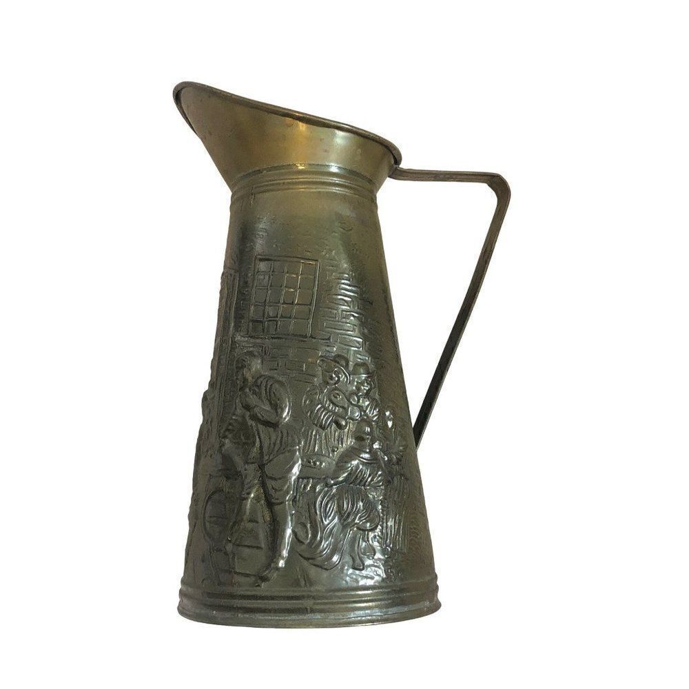 ELPEC Brassware of Distinction Vintage Soldered Brass Pitcher Plates - Picture 14 of 16